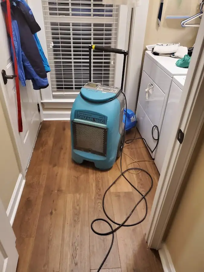 Commercial dehumidifier deployed for Flood Damage Cleanup in South Burlington